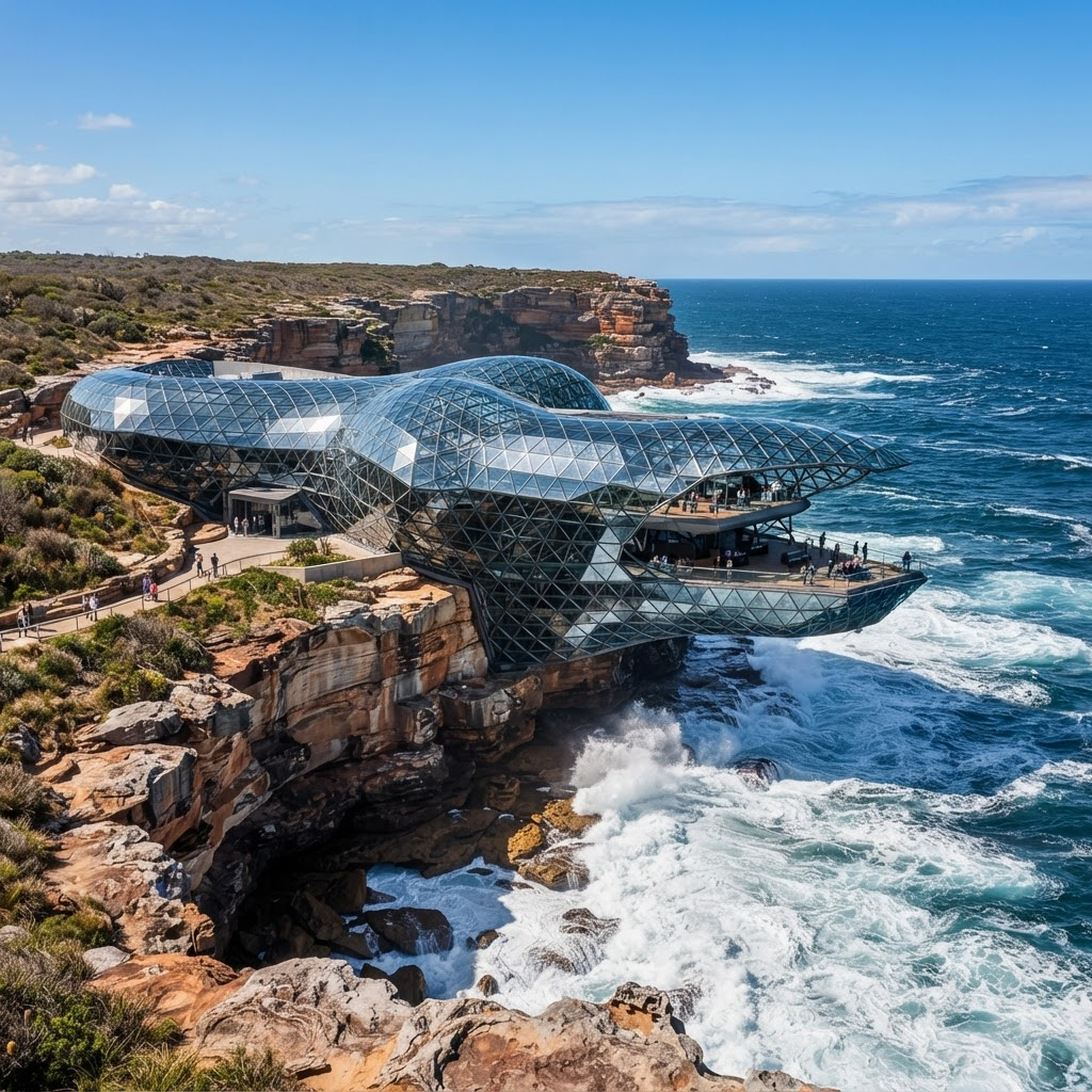 Oasis Pier adapted to a Southern Ocean coastline