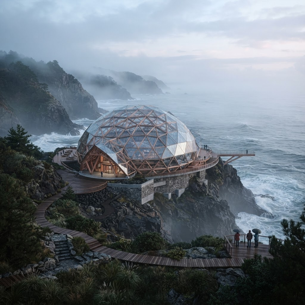 Oasis Pier adapted to a Pacific Mist Coasts coastline