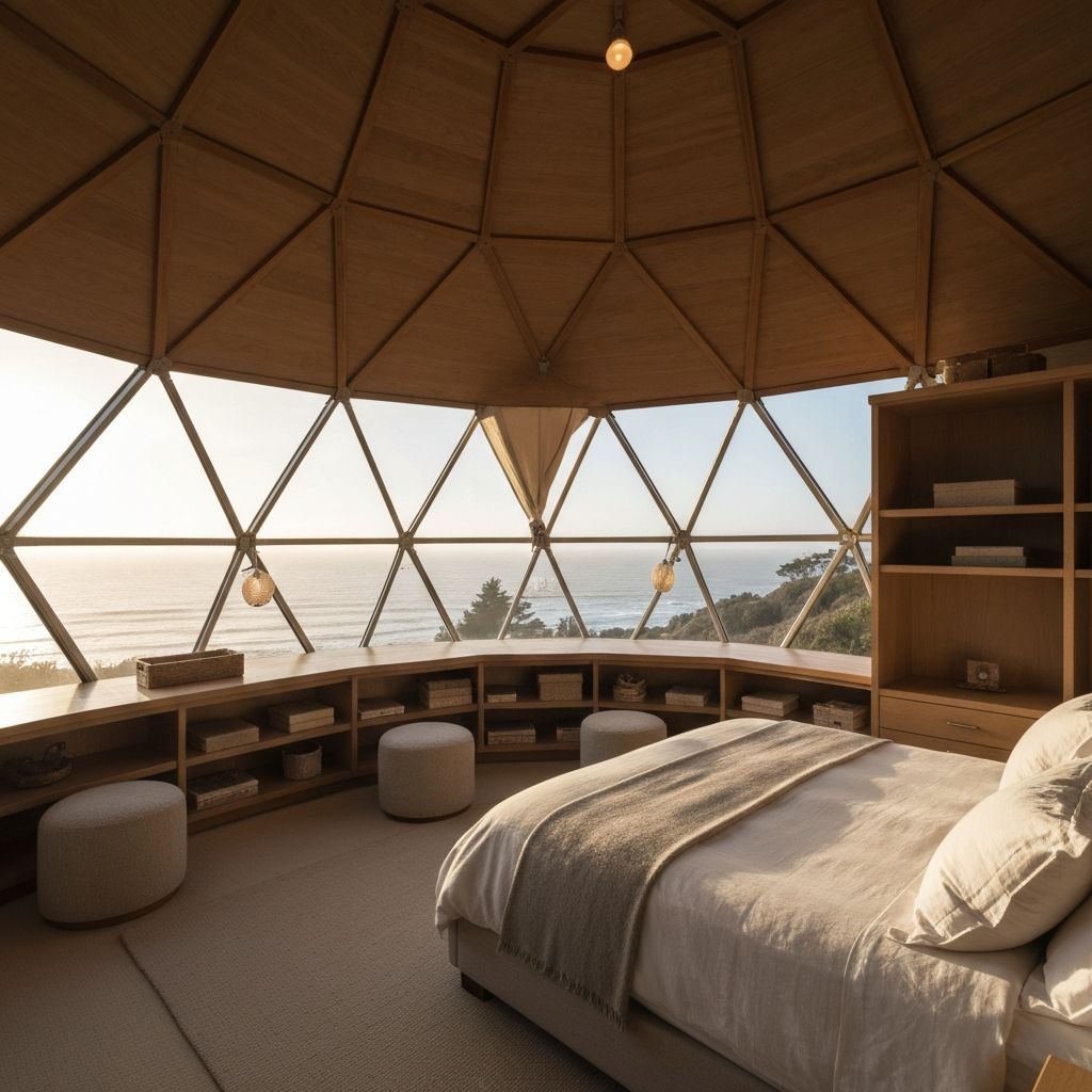 Dome standing against storm clouds